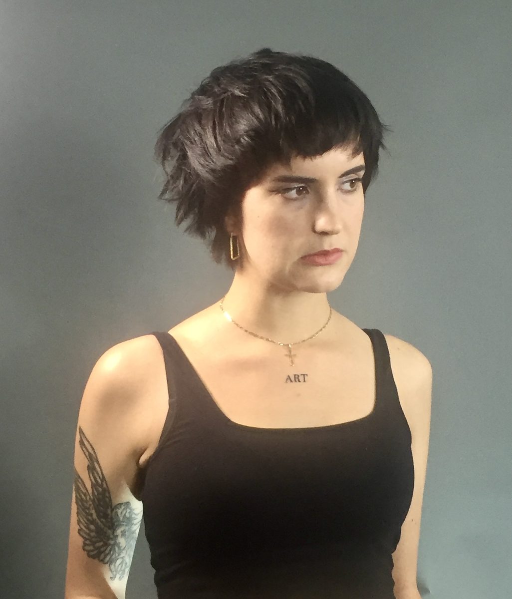 Textured short crop with a soft fringe